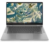 HP x360 14" 2 in 1 Chromebook - Intel®Core i5, 256 GB SSD, Silver, Silver/Grey