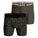 Björn Borg Kalsonger 2P Performance Boxer 1727 Grön Mönstrad polyester Large Herr