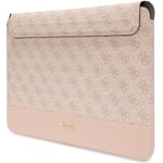 Guess Datorfodral 14" Stripe Metall Logo - Rosa