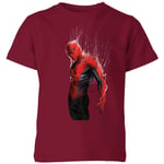 Marvel Spider-man Web Wrap Kids' T-Shirt - Burgundy - 3-4 ans