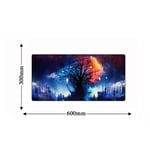 Large Mouse Mat 600 * 300Mm Locking Edge Large Oil Art Painting Gaming Keyboard Computer Mousepad Anime Notebook Tablet Mouse Pad Desk Cushion Mat 17