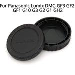 Accessoires de lentilles pour Panasonic Lumix DMC GF3 GF2 GF1 G10 G3 G2 G1 GH2, objectif arrière + couvercle