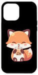Coque pour iPhone 15 Plus Joli renard Neko Fox Boba Tea Kawaii Anime Bubble Tea Fox