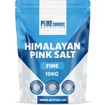 PSN 100%Organic Himalayan Pink Salt 10Kg-Fine 100% Pure Natural Rock Food & Bath