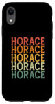 iPhone XR Retro Custom First Name Horace Case