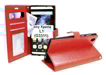 Crazy Horse Wallet Sony Xperia L1 (G3311) (Röd)