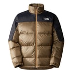 The north face m diablo recycled down jacket (herre) - almond butter/tnf black  - XL - Naturkompaniet