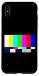 iPhone XS Max No Signal Television Screen Color Bars Test Pattern Case