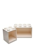 Lego Brick Shelf 4+8 Set White LEGO STORAGE