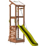 Soulet - Aire de jeux avec mur d'escalade et corde à grimper - happy Rope 120 - Marron