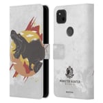 Head Case Designs Officially Licensed Monster Hunter World Anjanath Silhouettes Leather Book Wallet Case Cover Compatible With Google Pixel 4a