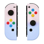 eXtremeRate Coque de Remplacement avec Bouton Coloré pour Nintendo Switch Joycon, Coque avec Bouton Customisé pour Nintendo Switch & Switch Modèle OLED Joycon, Coque de Console Non Incluse