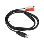 DIN 7PIN Male To 2RCA Female Cable Pure Copper Wire Core Sound Adapter Cable XD