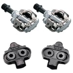 Shimano SPD Pedals PD M540 Silver 9/16" Mountain Bike with Cleats