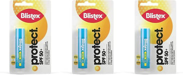 3 x Blistex Ultra SPF50+ Sun Protection & Moisturise Lip Balm Stick - 4.25g