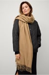 Ellos Collection - Halsduk med fransar - Natur