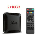 X96 mini Box TV multifonction Boîtier multimédia 4K avec processeur à 4 cœurs, Wi-Fi, HD, DDR3 2 Go et 16 Go Télécommande
