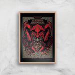 Dungeons & Dragons Players Handbook Giclee Art Print - A4 - Wooden Frame