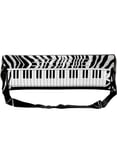 Zebramönstrat Uppblåsbart Keyboard Piano - 57 cm