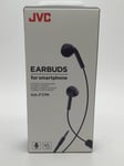JVC Earbuds For Smartphone Stereo Headphones HA-F17M IPX2 1-button Remote Mic