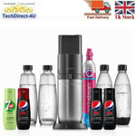 New SodaStream Duo Sparkling Water Maker Machine Mega Bundle  BPA Free Flavour