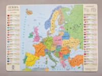 Zachem skrivbordsunderlägg: Politisk karta över Europa