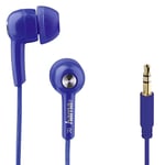 Hama Earphones Blue Wired In-Ear Microphone Earbuds