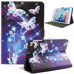 Bbjjkkz iPad Mini Case, Case for iPad Mini 4, iPad Mini 5 Case, iPad Mini 2/3 Case, Ultra Slim PU Leather Folio Smart Stand Case for 7.9 Inch iPad Mini 2/3/4/5 Tablet, Colored Butterfly
