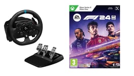 Logitech - G923 Racing Wheel and Pedals for Xbox Bundle with F1 24 /Xbox Series X