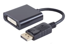 Displayport 1.2 til DVI-D adapter kabel - Sort