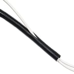 D-Line CTT1.1/25B Tube de Rangement de Câble, Cache-Câble TV, Gaine Cables - 25mm Diamètre, 1,1m Longueur - Noir