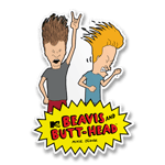 Beavis and Butt-Head Headbanging Sticker, Accessories
