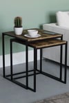 Vida Designs Brooklyn Nest of 2 Tables Storage Living Room