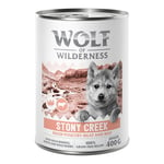 Wolf of Wilderness Junior “Expedition” 6 x 400 g - Stony Creek - Fjäderfä & nötkött
