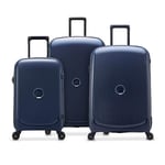 DELSEY PARIS - BELMONT PLUS - Set de 3 valises rigides 55cm / 71cm / 83cm - Bleu