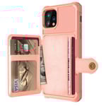 Smidigt Genomtänkt Skal med Kortfack - iPhone 11 Roséguld