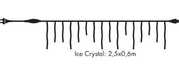 Sirius Tech-Line Iskrystal Startsæt, 100 LED, 2,5m