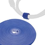 LABEL THE CABLE Serre-Câbles pour une Gestion Parfaite des Câbles - Attache-Câbles Scratch Double-Face - Rouleau Attache-Câbles - Aspect Velours - LTC ROLL STRAP - 25 m x 16 mm - Bleu - PRO 1250