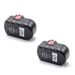 vhbw 2x NiMH batterie 3000mAh (18V) pour outil électrique outil Powertools Tools Bosch GLI 18 V, GSA 18 VE, GSB 18 VE-2, GSR 18 V, GSR 18 VE-2