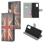 Samsung Galaxy S20 Plus / 5G - Design läderfodral plånboksfodral Retro UK Flag
