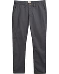 GANT Men's Slim Twill Chinos Dress Pants, Anthracite, 34 W/32 L