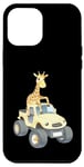 Coque pour iPhone 14 Plus Cadeau amusant en forme de girafe pour homme, femme, enfant
