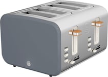 Swan ST14620GRYN Nordic 4-Slice Toaster with Defost/Reheat/Cancle Grey