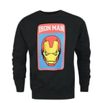 Iron Man Mens Mask Sweatshirt