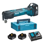 MAKITA MULTIVERKTØY DTM51RFJX1 M/KOFFERT, LADER OG BATTERIER