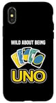 iPhone X/XS Board Game Uno Cards Wild about being uno Game Card Costume Case