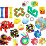 Pop It Fidget Toys Favor 24st Set Pack För Barn Stress Ball