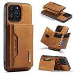 Apple iPhone 14 Pro Max DG.Ming Magnetic Wallet Case Brown