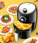 JFSKD Air Fryer, Electric Fryer, Removable Non Stick Pan, 30 Minute Timer And Adjustable Temperature Control, Easy Clean, 1000 W, 2.5 Litre