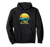 J-BAY SOUTH AFRICA Retro Surfing and Beach Adventure Pullover Hoodie